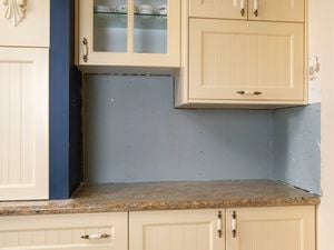 Clean wall after tile removal