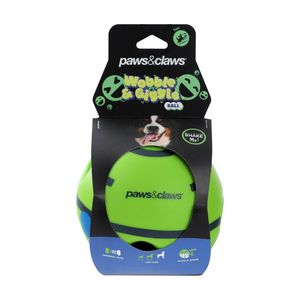 Paws And Claws Wobble Giggle Pet Dog Ball Toy Shake For Sound 14cm