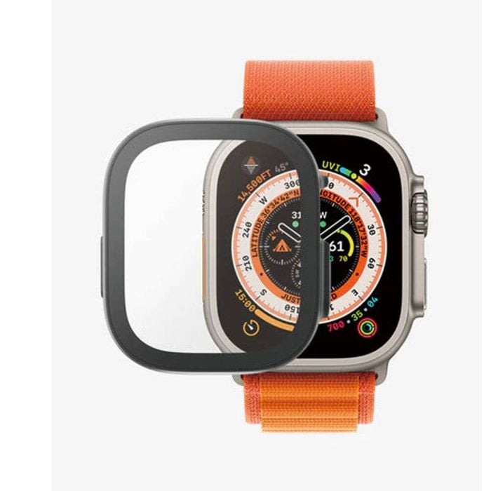 Panzerglass Full Body Screen Protector For Apple Watch - Black, 49mm, Ultra/ultra 2