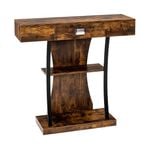 Costway 3-Tier Console Table Coffee