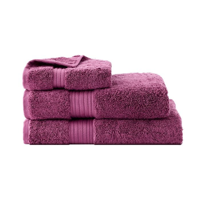 Myhouse Celene Egyptian Loop Bath Towel Collection - Boysenberry - Hand Towel