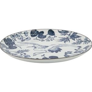 Tokyo Design Porcelain Plate Flora Japonica Crane Motif 25cm Microwave Gift Box