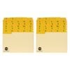 2x Marbig 6x4'' Manilla Guide Card A-z/1-31 Plastic Tabs Office Document Filing
