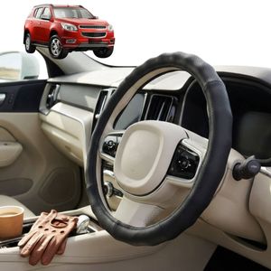 Australian Goose Steering Wheel Cover for Holden Colorado 7 2012 - 2020 (RG) Circle Black