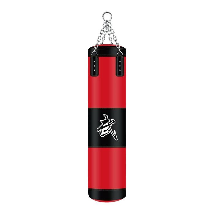 Fitness Master Punching Bag Set Hanging Adults 100cm W Boxing Gloves Unfilled
