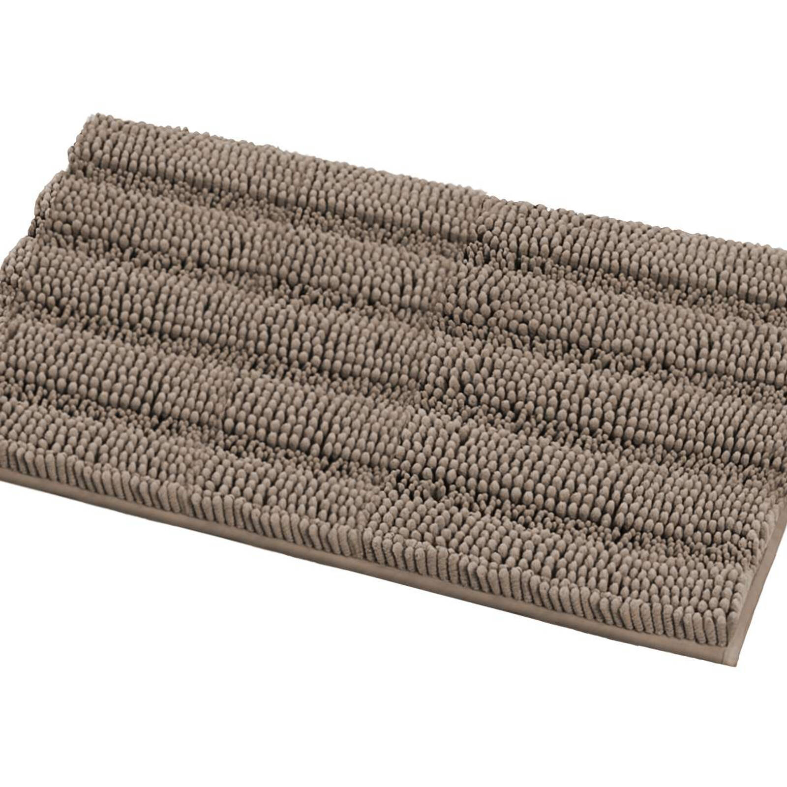 Smarcute 1 Piece - 50cm x 81cm Non-slip Thick Soft Chenille Bath Mat Rug Khaki product image