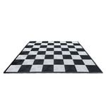 Commercial Grade Roll Up Giant 2.4m x 2.4m Chess Board with Rubberized Squares and Safety Edge Ramps