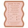 Stylish Pool CPR Sign Rust & Pink Wave
