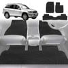 6D Diamond Car Floor Mats for Toyota RAV4 2000-2005-Full Set-Black-Outback GT
