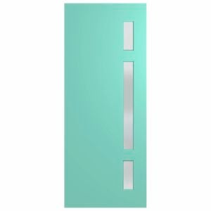 Hume 2040 x 820 x 40mm Entrance Door Newington Translucent Glass XN2