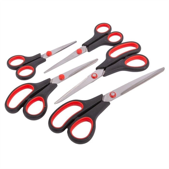 Stainless Steel Scissors 5pc Set - Black