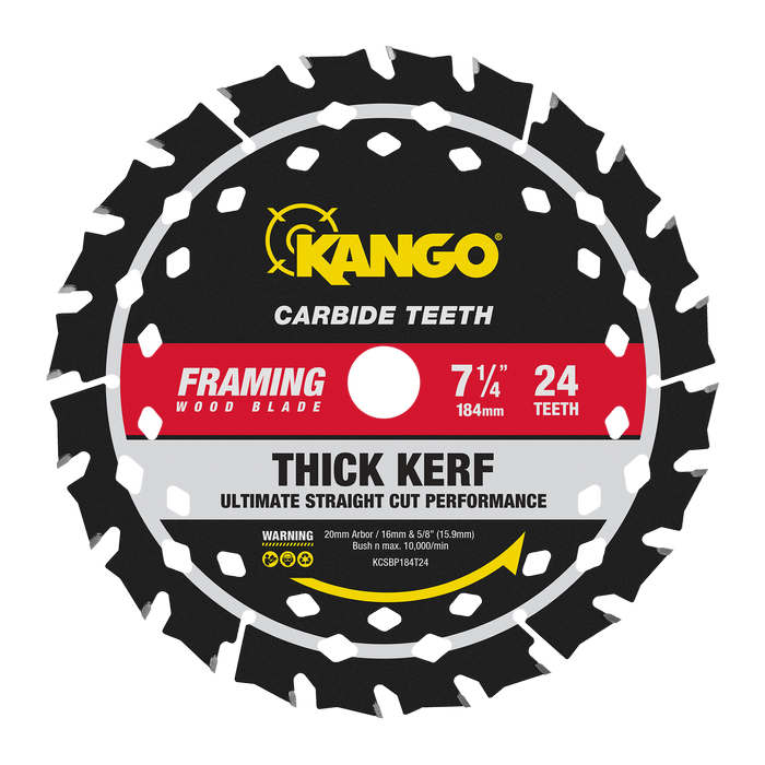 Kango 184mm 24T Thick Kerf Circular Saw Blade