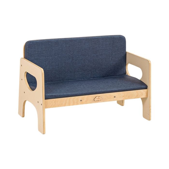 Jooyes Goteborg Kids Armchair Double Seat Sofa - Blue | 83cm