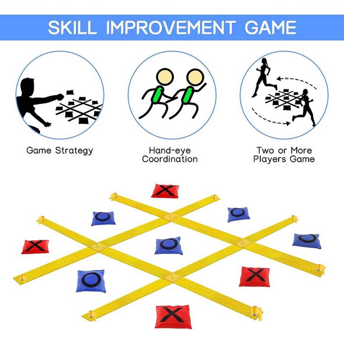 Giant Tic Tac Toe Portable Game - 1.2m X 1.2m