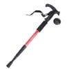 Folding Walking Stick Telescopic Adjustable Antishock Hiking Grip Pole Trekking  Red