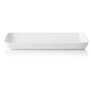 Marc Newson Fine Bone China Rectangular Serving Platter 24.5cm White Noritake