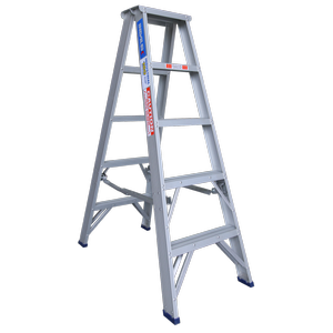 Indalex 1.5m 180kg Pro Series Industrial Aluminium Double Sided Step Ladder