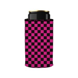 Stubbyz Pink Checkerboard Stubby Cooler Slim