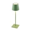 Telbix Clio Modern Table Desk Lamp Light Metal Green Satin