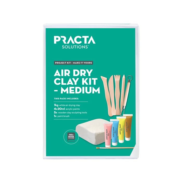 Practa 1kg Medium Air Dry Clay Kit