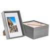 Nicola Spring 3D Deep Box Frames with A5 Mount - A4 (8" x 12") - Grey - Pack of 5
