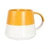 Nicola Spring Dipped Flecked Stoneware Belly Mug - 370ml - Mustard