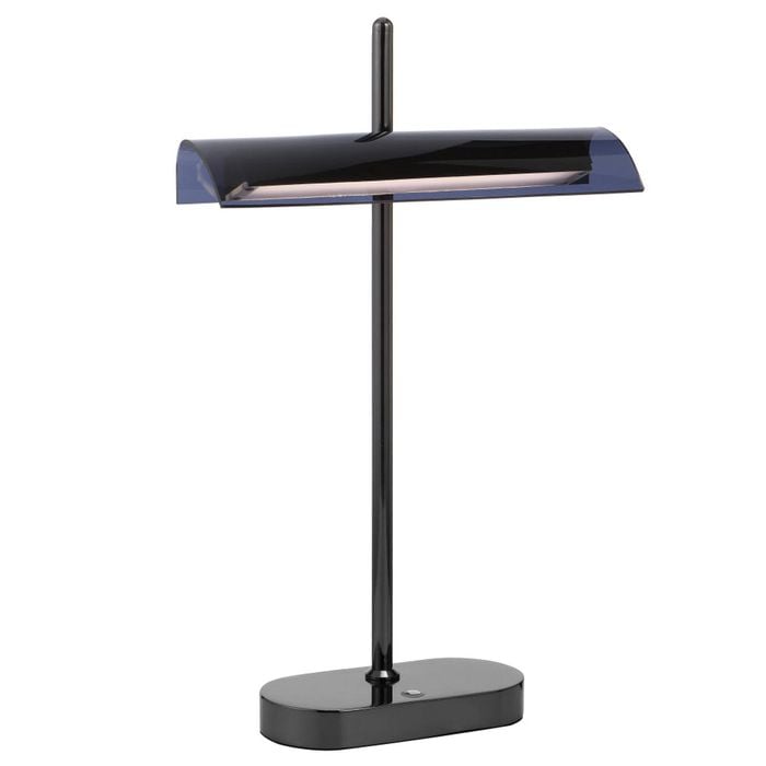 Telbix Lyman Modern Table Desk Lamp Light Metal Gun Metal Gloss