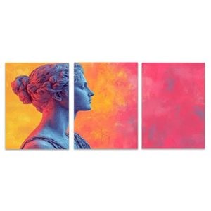 3pcs Venus De Milo Greek Statue Print 100% Australian Made 3 x 40x60cm (Metal Print)