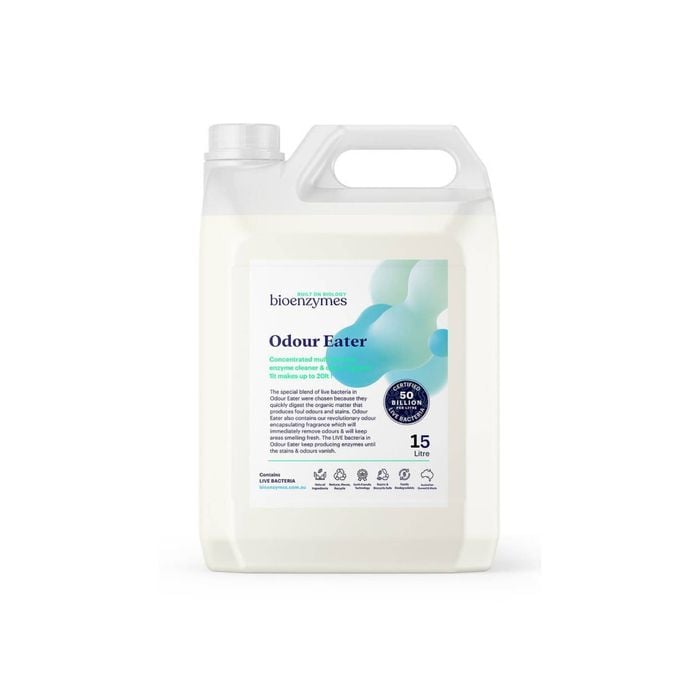 BioEnzymes Odour Eater 15lt. Enzyme based all purpose cleaner & odour remover with live bacteria