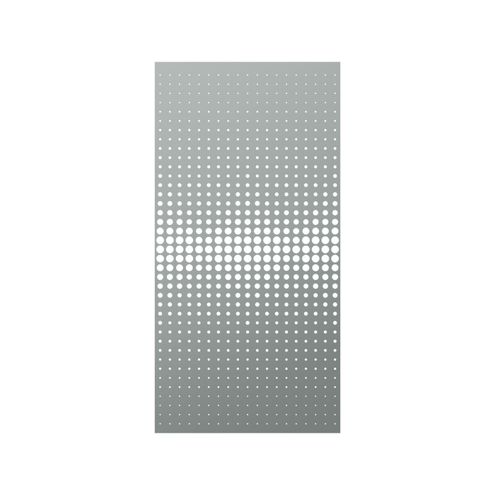 Walpix 2400 x 1200 x 3.0mm Perforated Aluminium Decorative Screen Flat Profile Vision - Woodland Grey