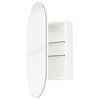 Cibo 900mm White Capsule Mirrored Shaving Cabinet