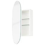 Cibo 900mm White Capsule Mirrored Shaving Cabinet