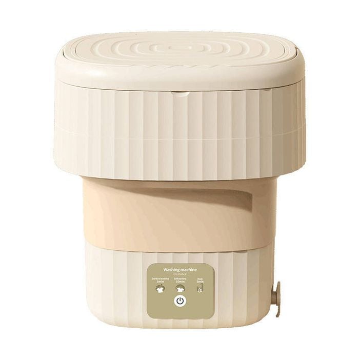 Catzon Foldable Washing Machine 9L 3 Modes with Blue Light-Cream