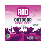 Rid Insect Repellent Outdoor Mosquito Coils - 10 Pack