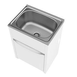 Clark Eureka 45L Tub And Cabinet - 1 Right Hand Tap Hole And Concealed By-Pass