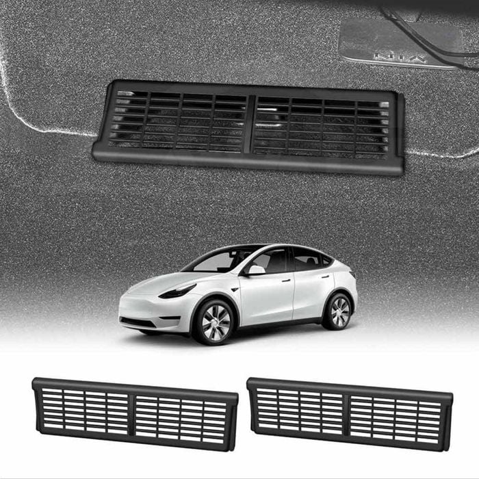 Tesla Model Y 2022-2025 Backseat Rear Under Seat Air Conditioning Outlet Vent Cover Flow