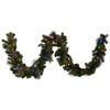 Christabelle 2.7m Christmas Garland with LED Lights Glittery Gold Pine Mantle Decoration Ornament