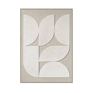 Arc Bloom I Hand-Painted 3D Textured Canvas Wall Art