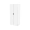 Lugna 2048 x 900 x 580mm White Double Hangrail 2 Door Storage Cabinet
