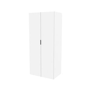 Lugna 2048 x 900 x 580mm White Double Hanging 1 Shelf Double Door