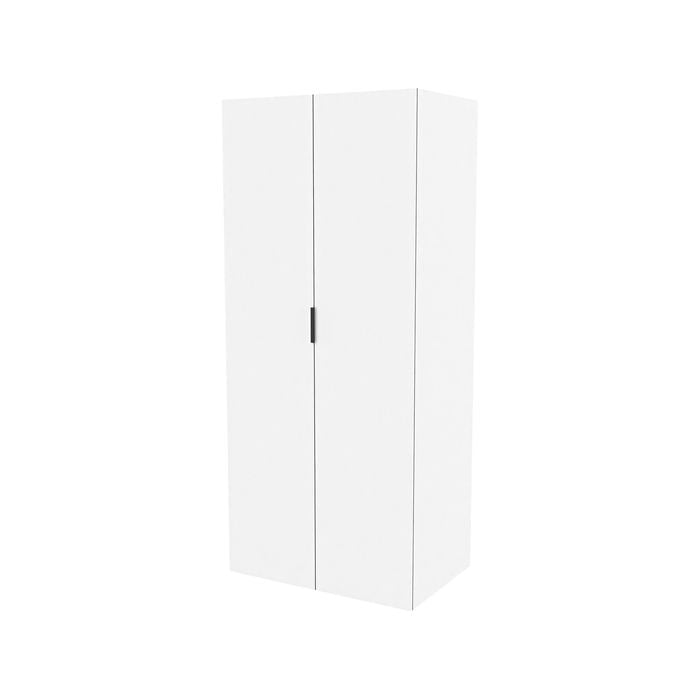 Lugna 2048 x 900 x 580mm White Double Hangrail 2 Door Storage Cabinet