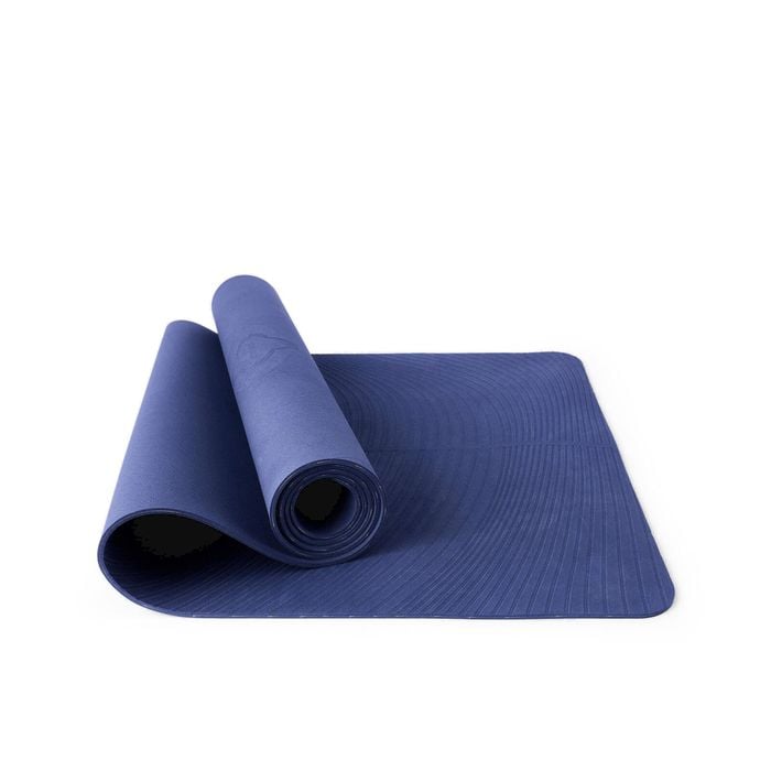 Decathlon - 5 Mm Grippy And Comfortable Gentle Yoga Mat - Dark Blue - One Size