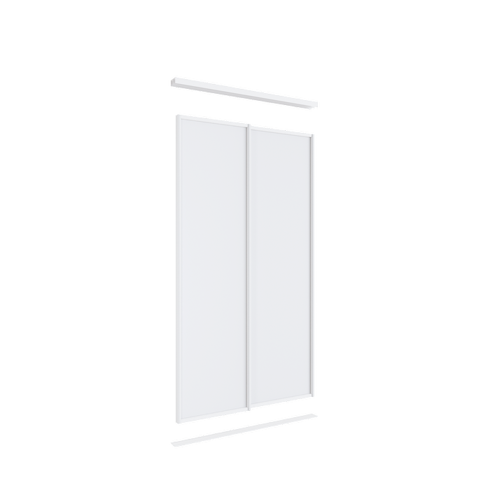 Lugna 2400 x 1200mm Melamine Wardrobe Sliding Door Package