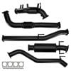 Ignite Exhausts Turbo Back For Toyota Hilux 2.8l 3.5" Cat And Muffler Black Aluminised Steel