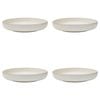 4PK Ecology Stoneware Dinnerware Element Dinner Bowl 22cm Blanc