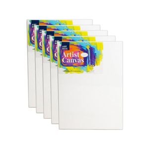 5x Art Boxd 50cm Thins Artist Canvas 280gsm Acrylic & Oil Painting Art/craft Wht