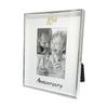 Gibson Gifts Boxed Photo Frame 50th Anniversary 4x6 White Silver Mdf