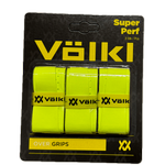 Volkl Super Perf Over Grip Neon Yellow Overgrip Tennis Squash Badminton  3 Pack