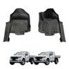 AUSGO 5D Injection Car Floor Mats for Ford Ranger Single / Extra Cab 2011-2022 All-Weather Floor Liners