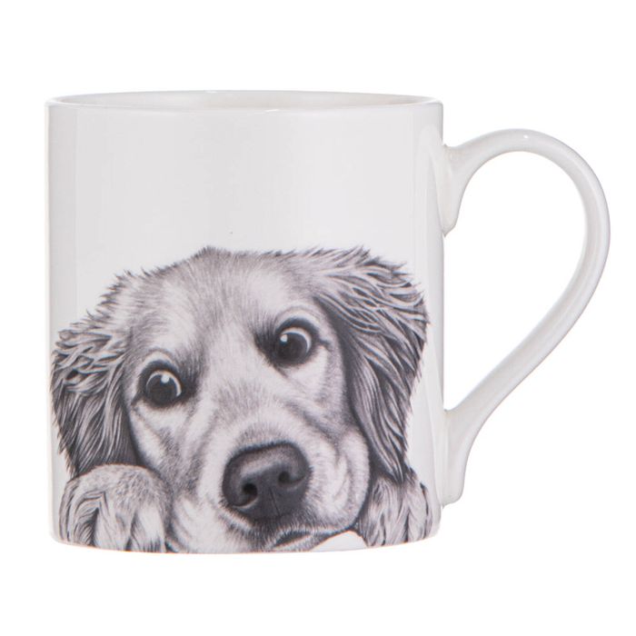 Ashdene Peeking Pups Golden Retriever Mug